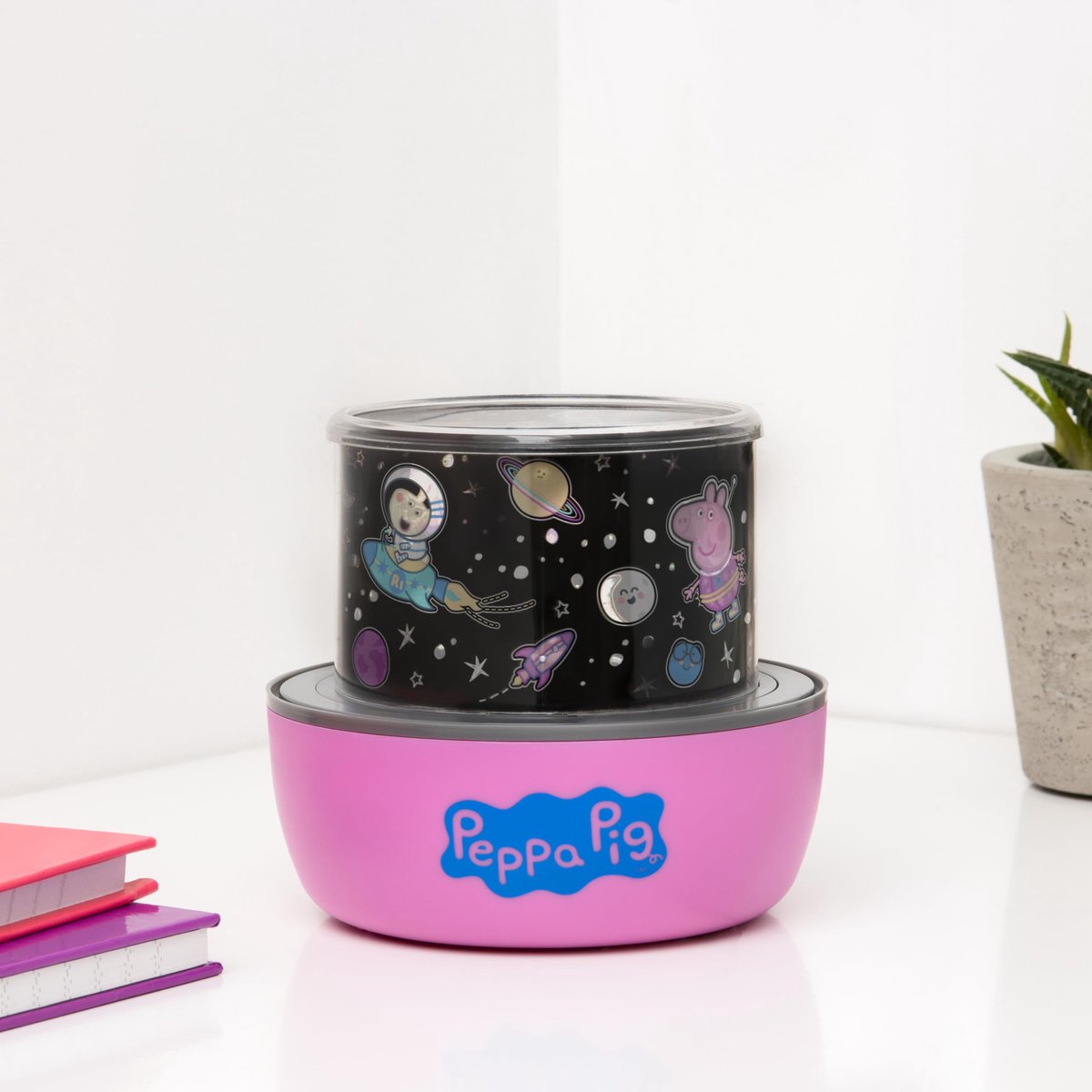 Peppa Pig projectielicht – officieel gelicentieerde projector‑lamp met geluiden & verwisselbare scènes, 4 lichtstanden, rustgevend nachtlampje voor bedtijd – Paladone
