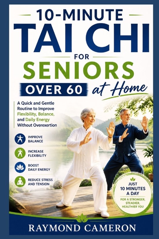 10-Minute Tai Chi for Seniors Over 60 at Home - cover
