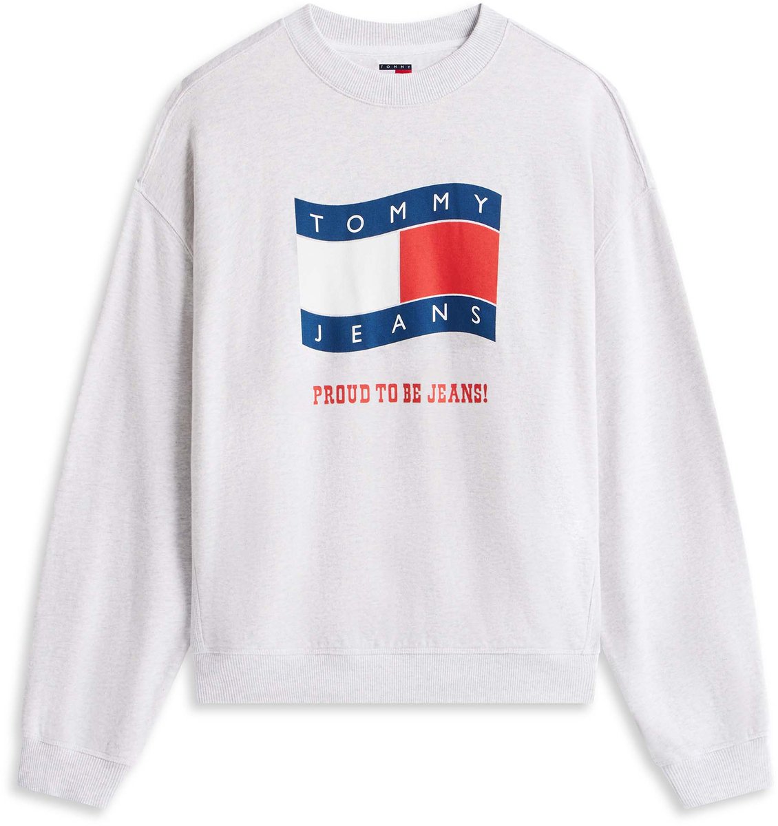 Tommy Jeans Sweater Tjm 90S Wavy Flag Cr - Fashion Wear - Volwassen