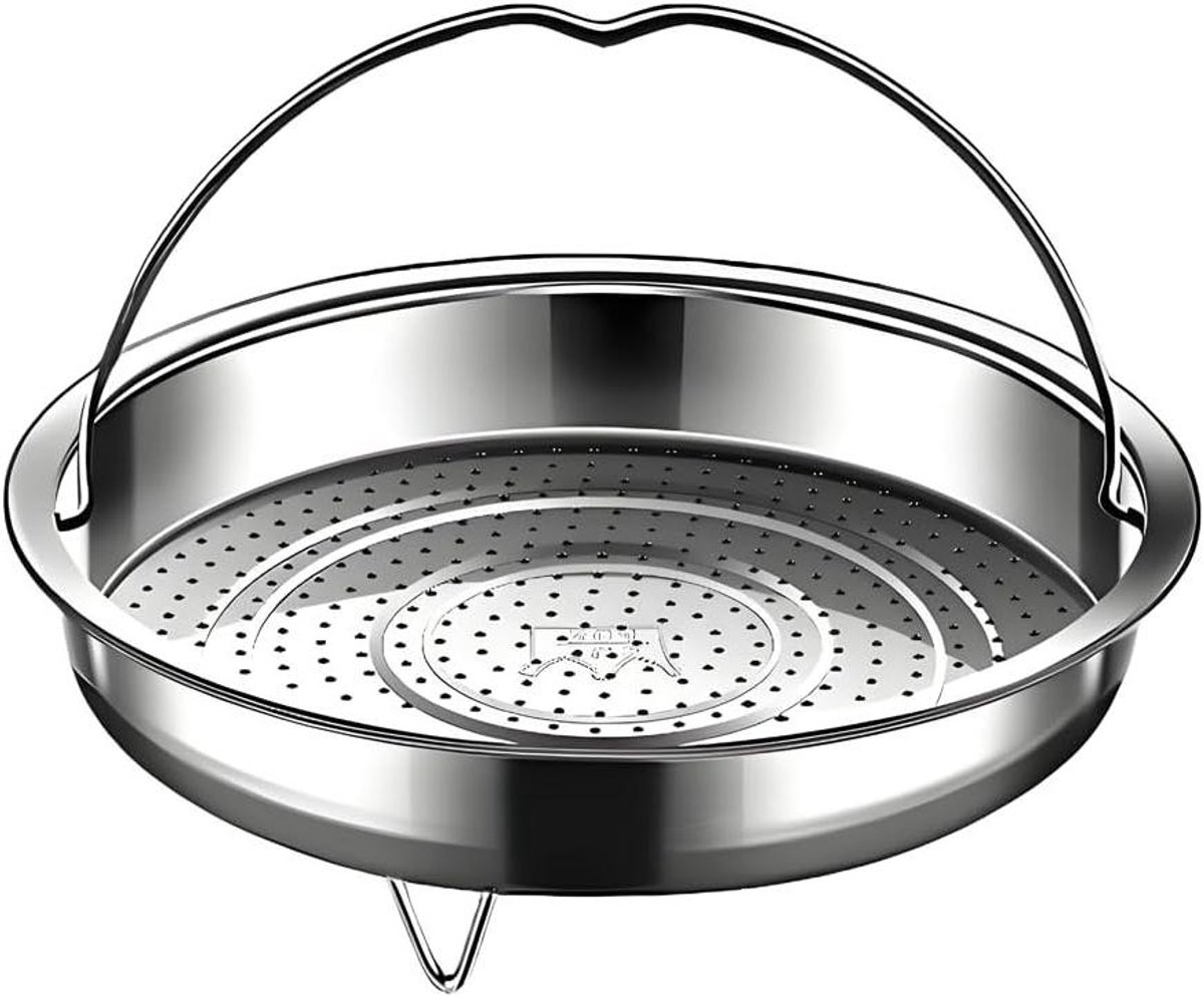 Stoommand RVS Kookmand Gezond Koken Universeel Pasvorm 20 cm Zilver
