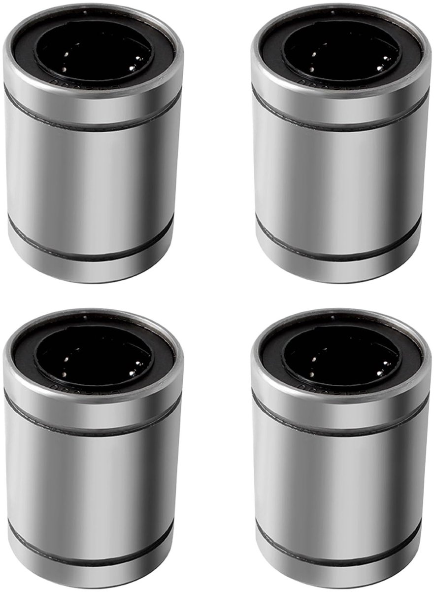 SPHProducts - Lineaire Kogel Lagers - 8 mm Bore - 4 Stuks - Geschikt voor CNC en 3D Printers - Precisie en Duurzaamheid - Hoogwaardige Kogel Lagers