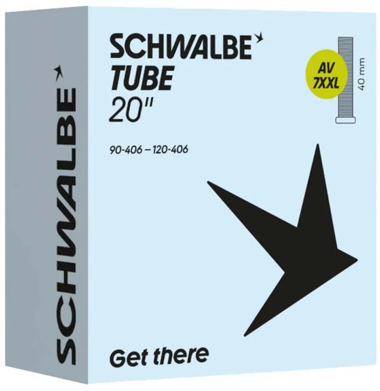 Schwalbe Binnenband av7xxl 20 inch 20x4.00 (100-406) av 40mm (fatbike) van Schwalbe — afbeelding 3