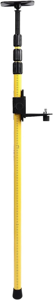Telescopische Paal - Laser Statief - Nauwkeurig Meten - Zware Aluminium Constructie - 112-280 cm - Zilver