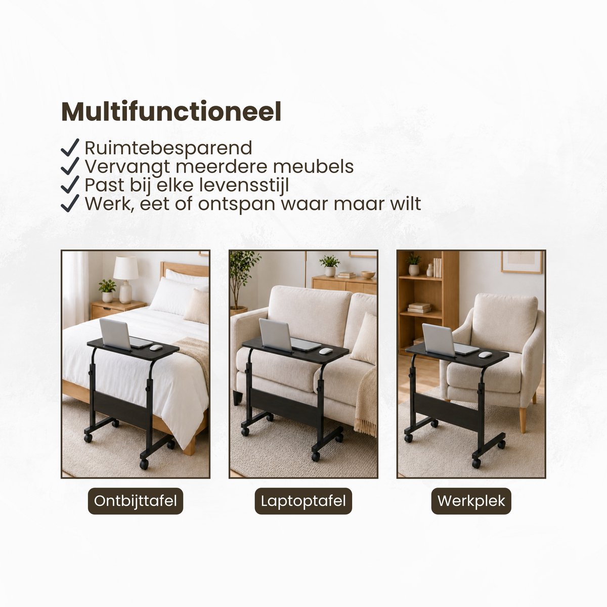 Verstelbare Verstelbare 71-98 cm Laptoptafel - afbeelding 3