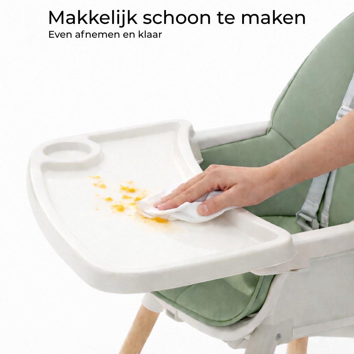 Kinderstoel - Baby stoel - High Chair - In Hoogte Verstelbaar - Meegroei Kinderstoel met Eetblad – Peuterstoel – Tissy thumbnail 6