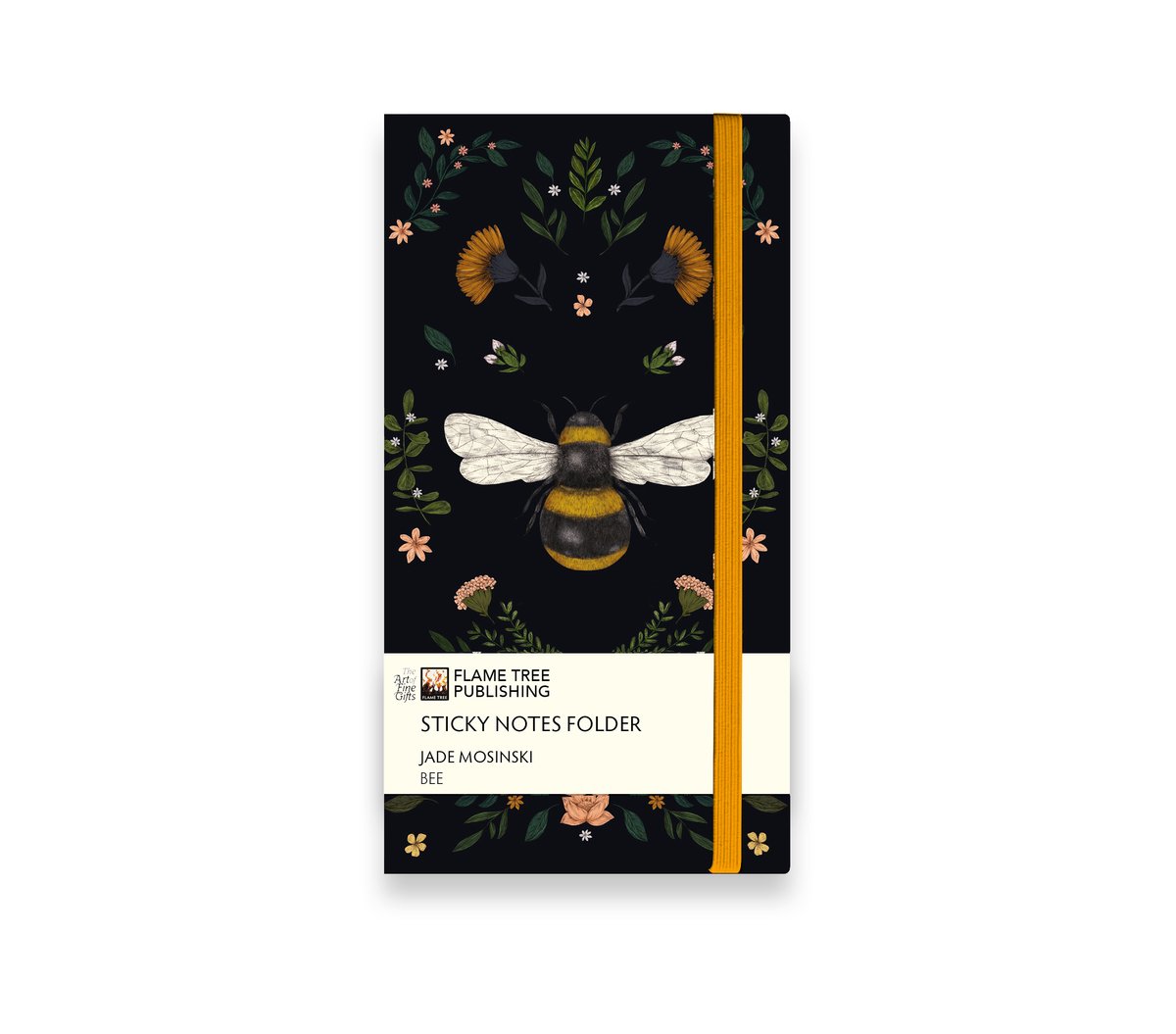 Flame Tree Sticky Notes Folder- Jade Mosinski: Bee Flame Tree Sticky Notes Folder