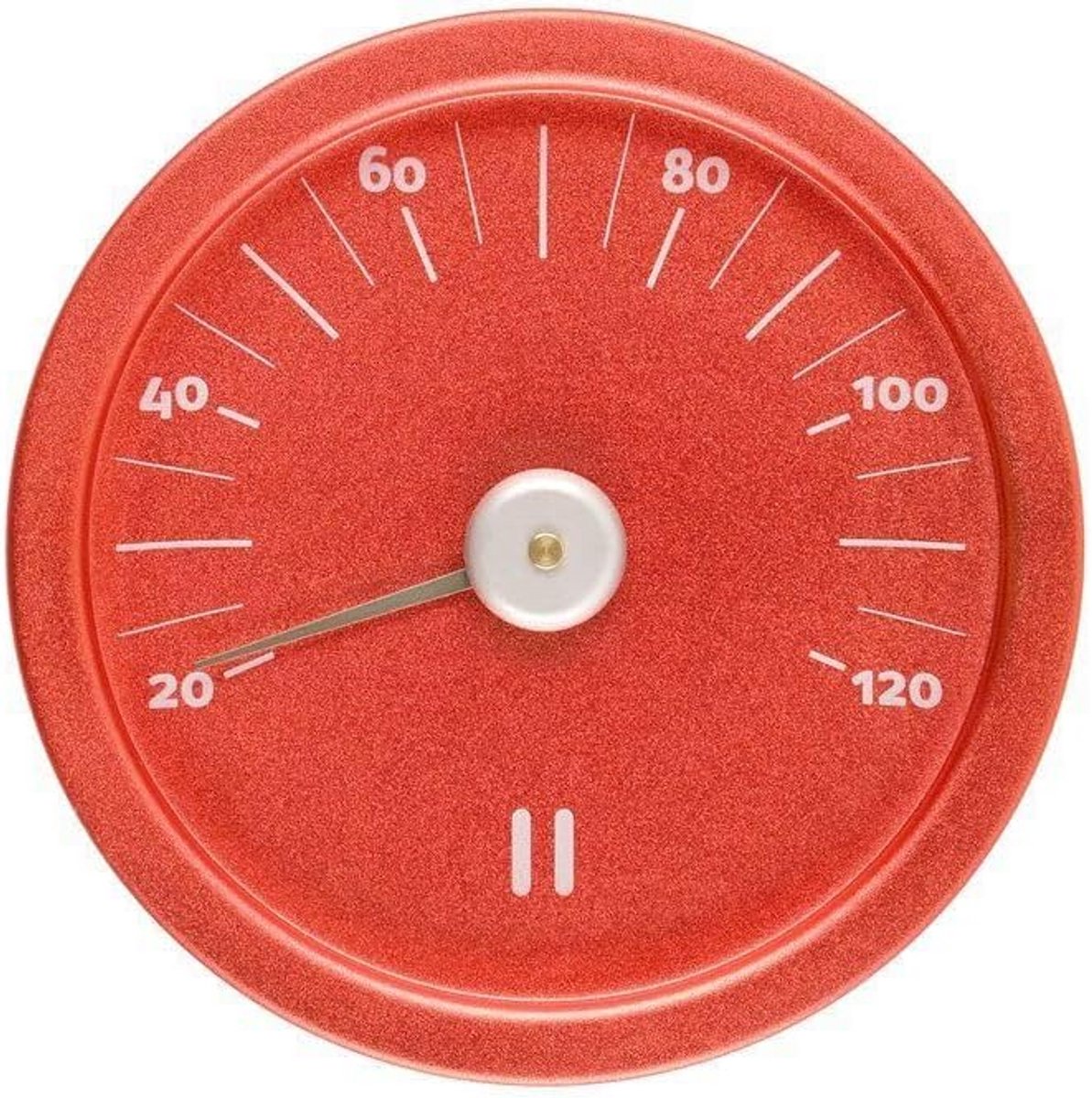 Rento Aluminium Sauna Thermometer Vurig Rood