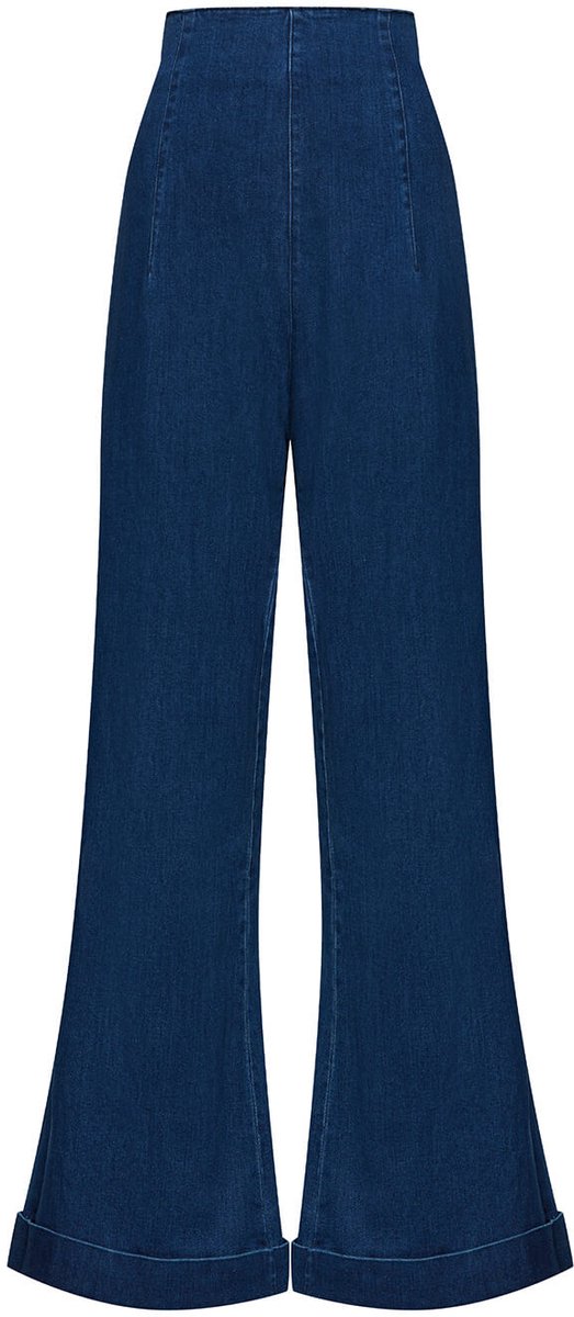 Succubus Clothing Kisha Jeans Broek Navy
