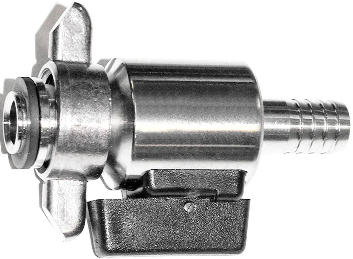 Biertap, Bierkraan - Recht, gemaakt van roestvrij staal, grootte: 7 mm
