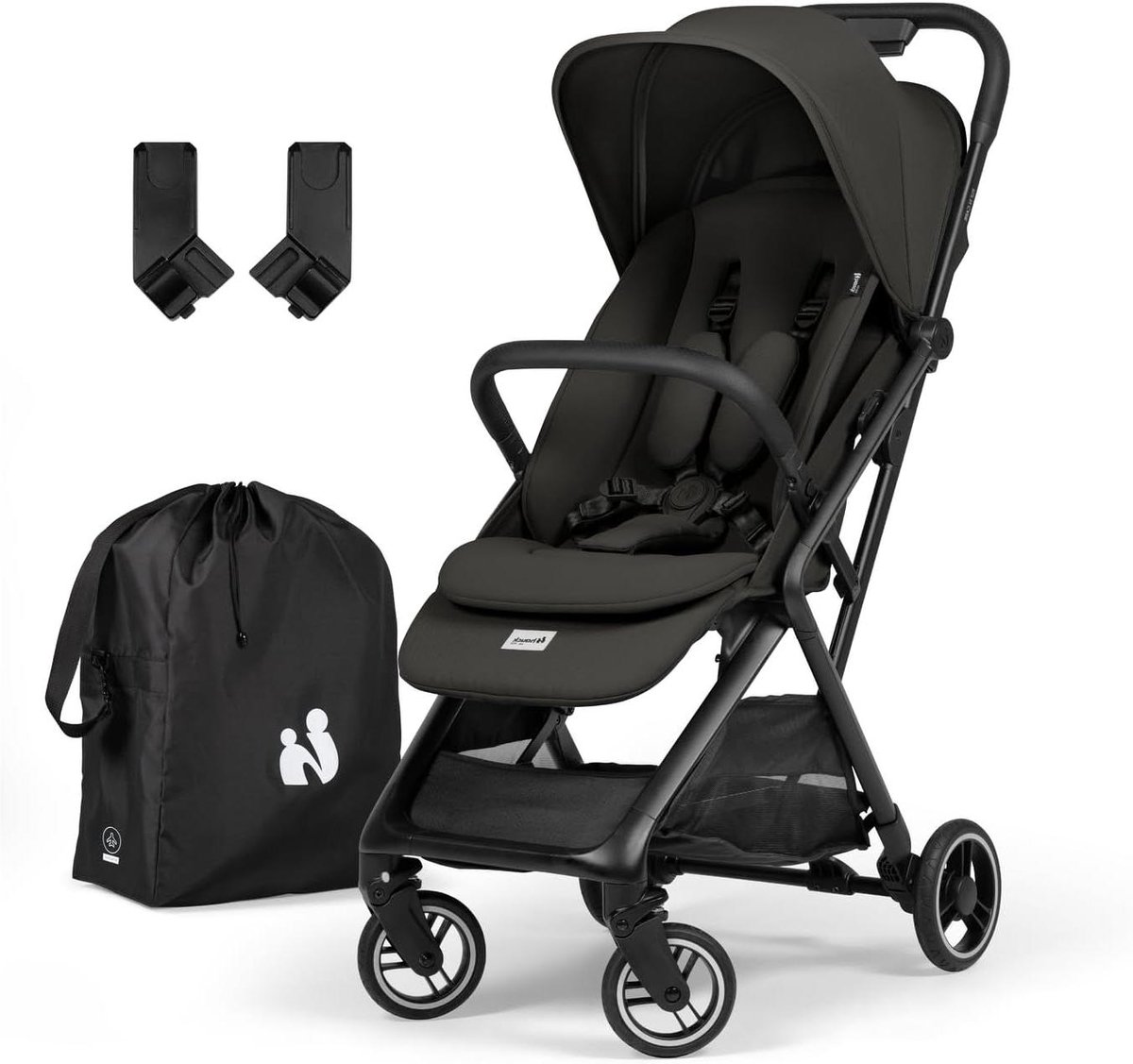 Reisbuggy Lichtgewicht - Compacte Kinderwagen - Reizen Met Baby - Eenhands Inklapbaar - Handbagage Formaat - Zwart