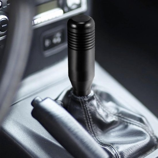 Versnellingspook Knop - Schakelpook Hendel - Auto Interieur - Aluminium Legering - 3 Adapters - Zwart — afbeelding 3