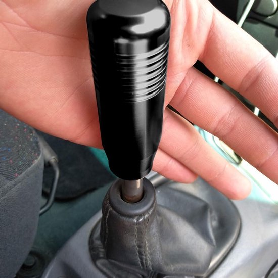 Versnellingspook Knop - Schakelpook Hendel - Auto Interieur - Aluminium Legering - 3 Adapters - Zwart — afbeelding 4