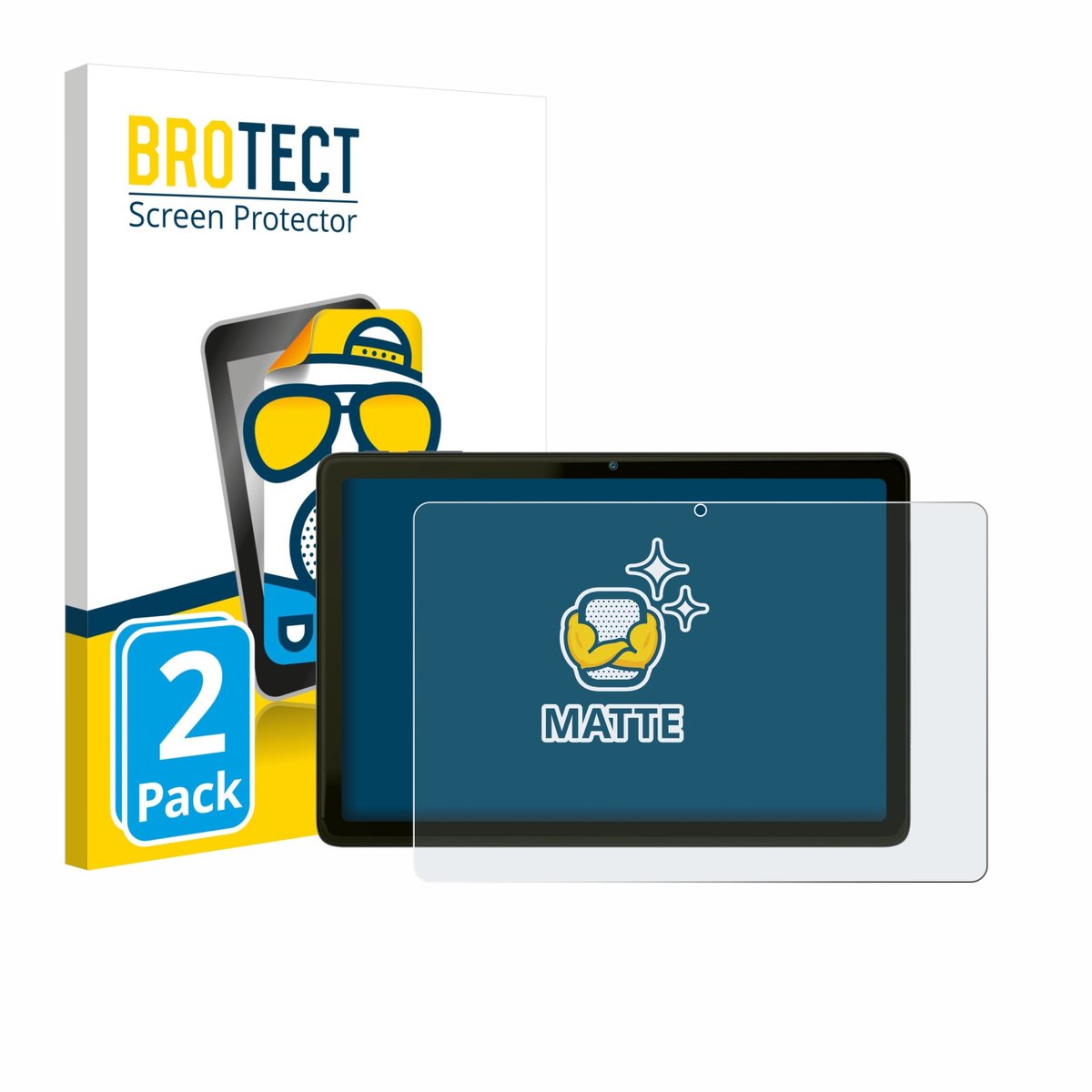 BROTECT - Screenprotector voor VALE Tablet V10A - Folie Beschermfolie matte 2 Stuks