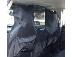 Auto Achterbank Barrière - Huisdier Scheidingsnet - Veilig Reizen - Universele Pasvorm - Zwart