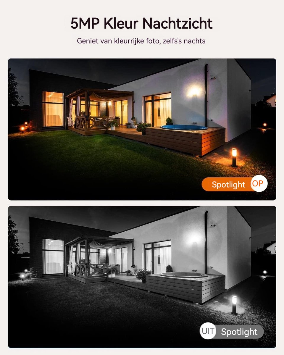 ieGeek Q4 Pro Beveiligingscamera Draadloos Buiten - 5MP - afbeelding 2