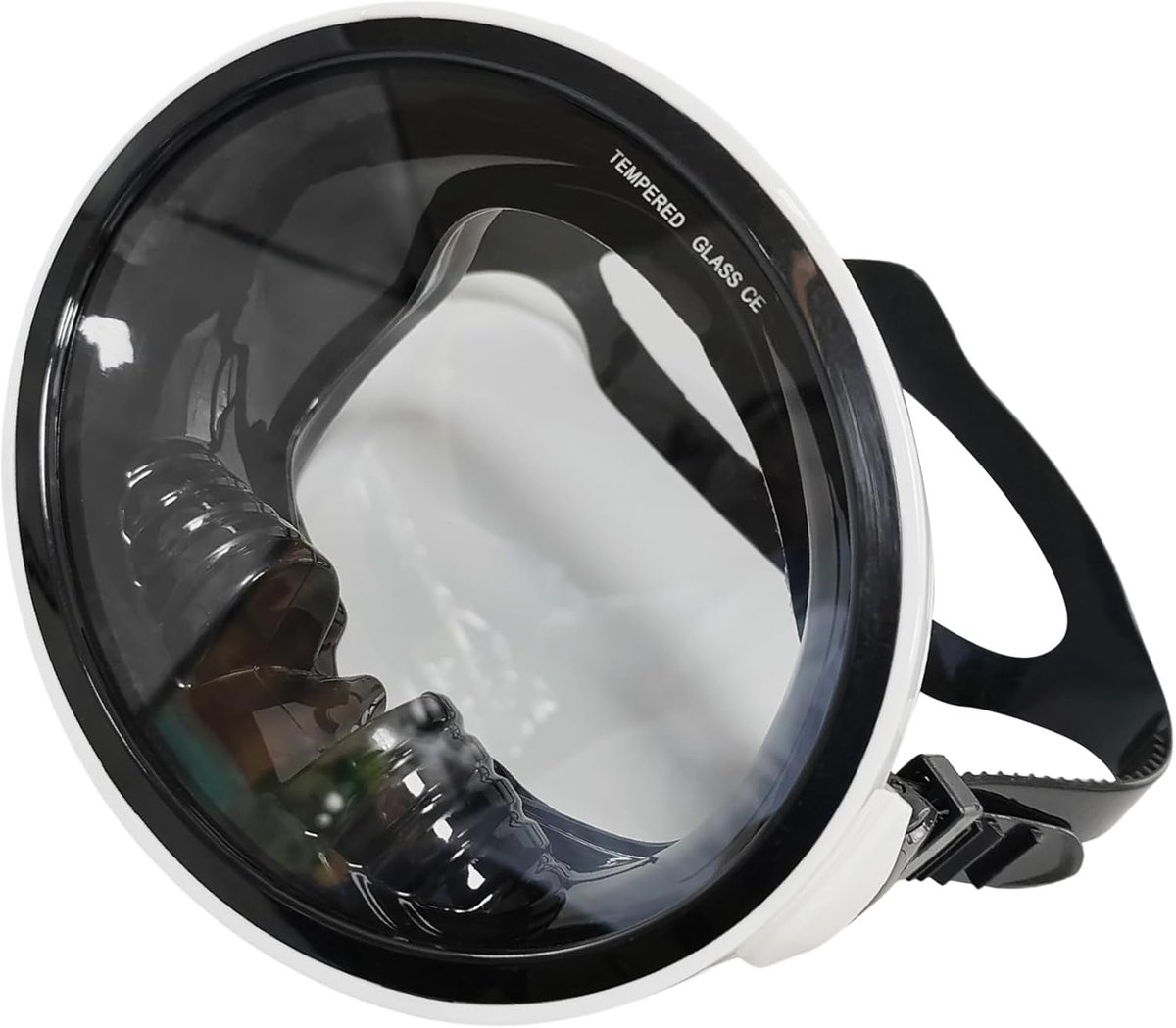 Volgelaatsduikbril voor volwassenen - verstelbare siliconen band - snorkelmasker met groot gezichtsveld - zwembril voor onderwater duiken Snorkelmasker