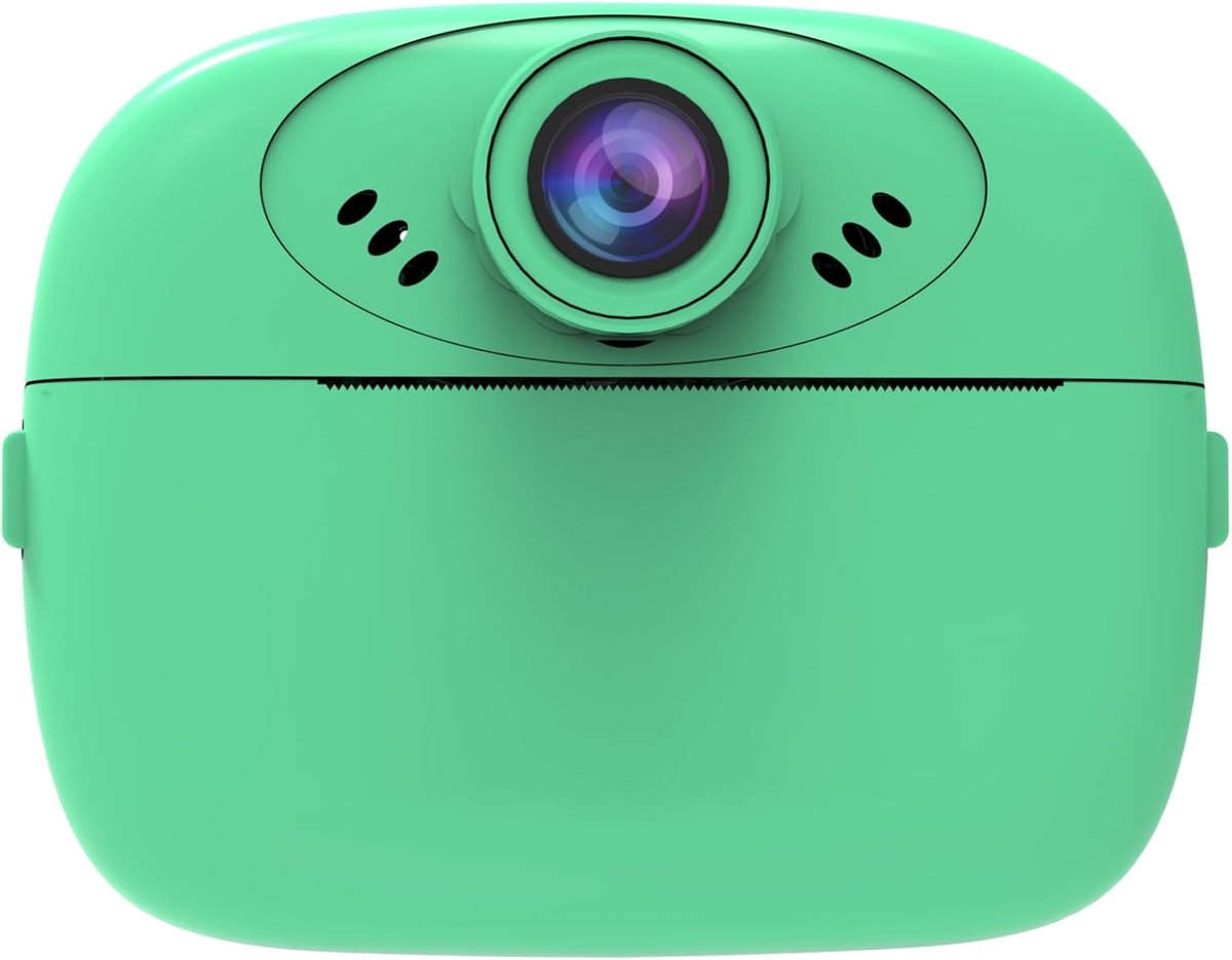 Kinder Camera - Direct Print Camera - Vastleggen Momenten - Inktvrij Printen - Compact Formaat - Groen
