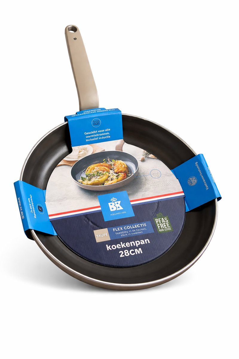 BK Flex - Koekenpan - 28 cm - Braadpan - Keramisch – Koekenpan inductie - PFAS-vrije Antiaanbak - Pannen - Koekenpan - voor Gezond Koken - Pan
