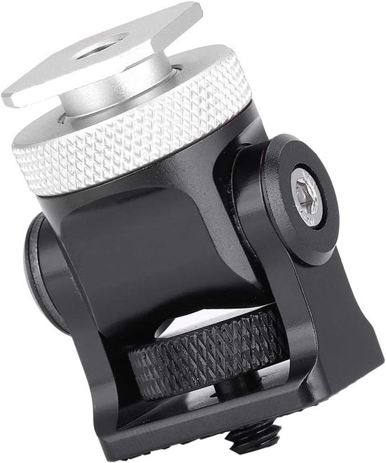 Fotover Universele Flitshouder H-vorm – Met AS-21 Flitsschoen, Metalen Adapter, Voor Paraplu, Verticale En Horizontale Flitspositionering