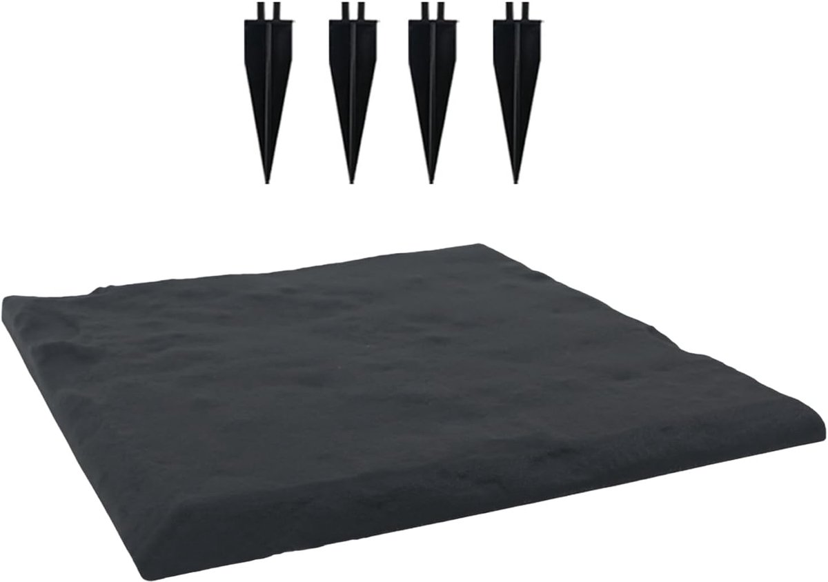 Stapstenen Buiten - Tuinpad Decoratie - Creëer Paden - Inclusief Grondpennen - 39 cm Vierkant - Vierkant