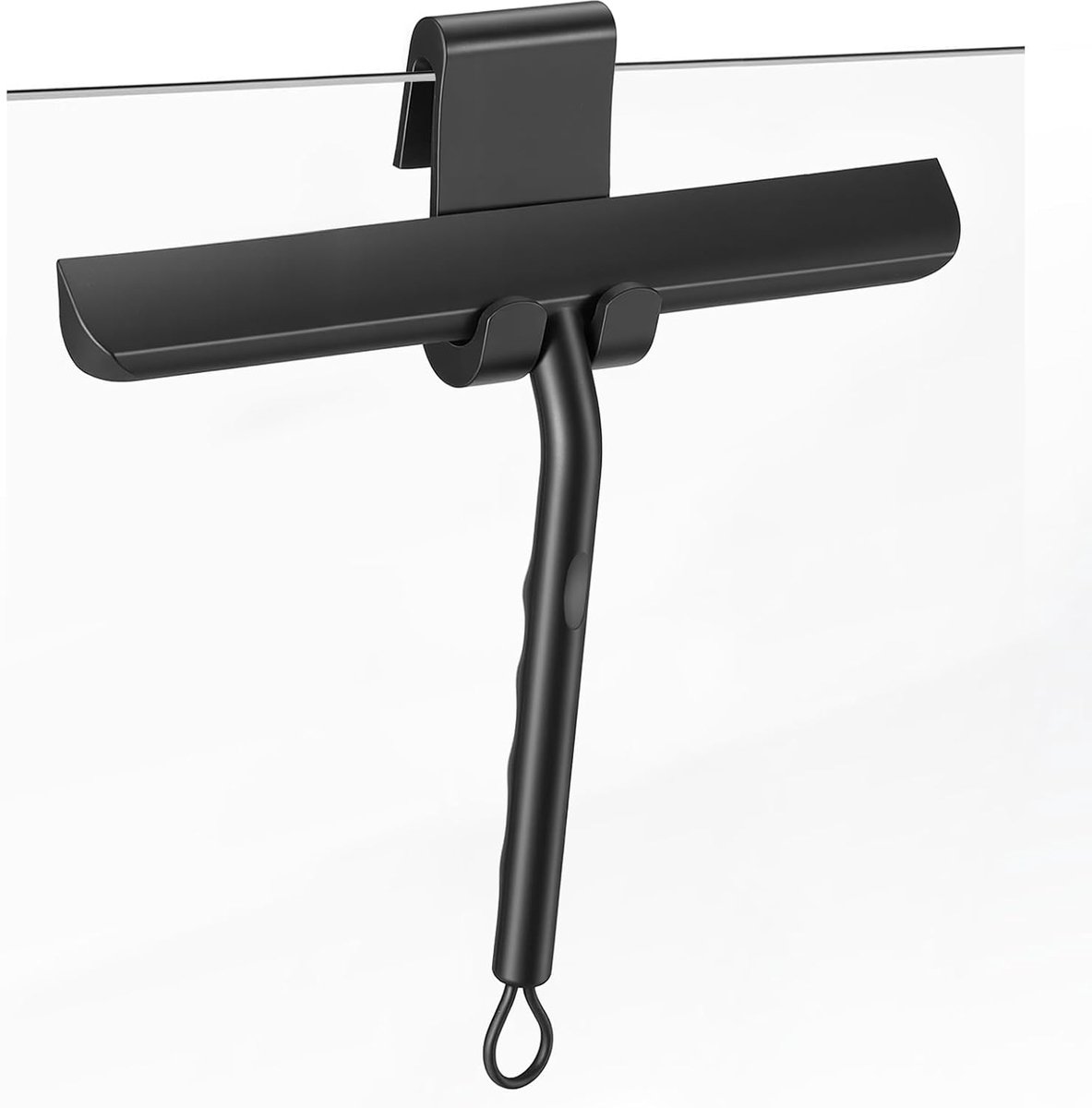 Douche Wisser - Schoonmaak Accessoire - Badkamer Ramen - Sporenloos Schoon - 21 cm - Zwart