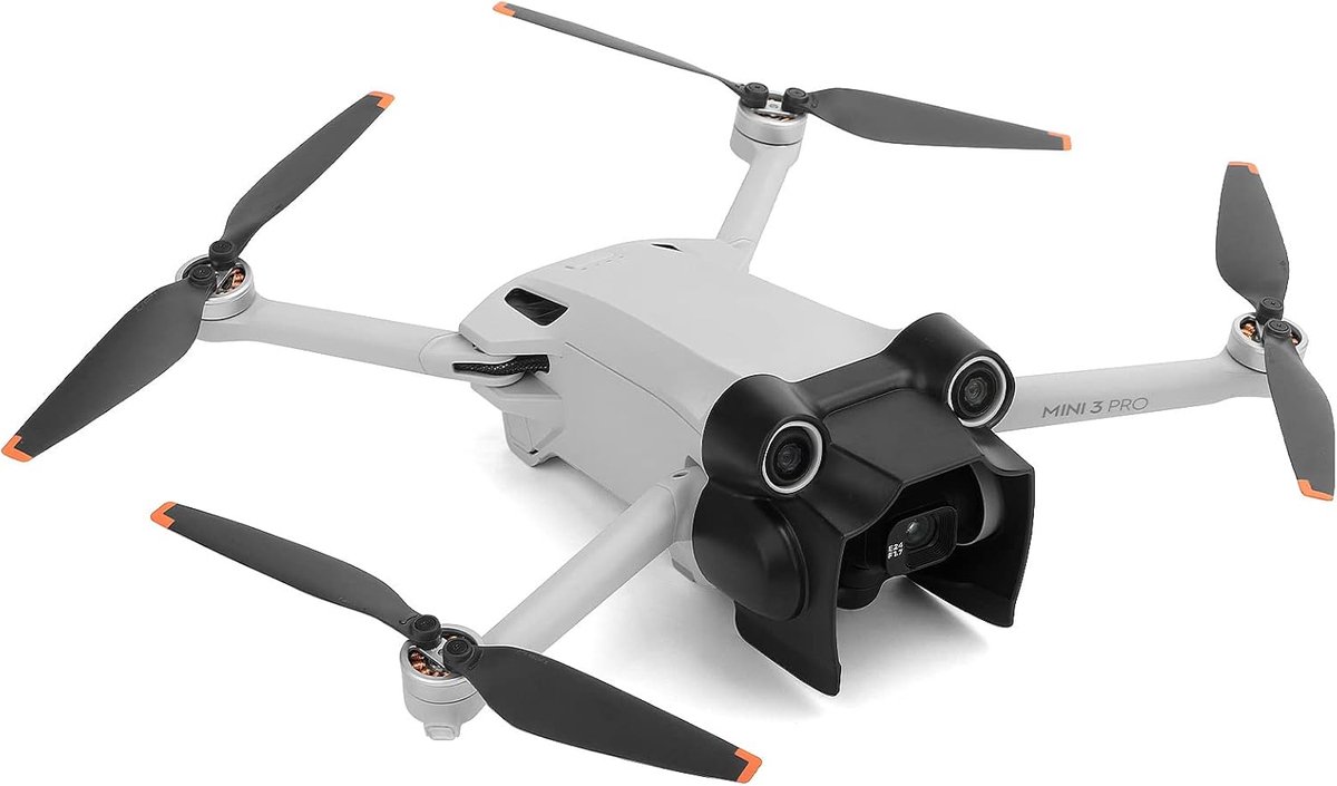 Zonnekap Drone - Gimbal bescherming - Voorkomt schittering - Verhoogde zijplaten - 15g - Zwart