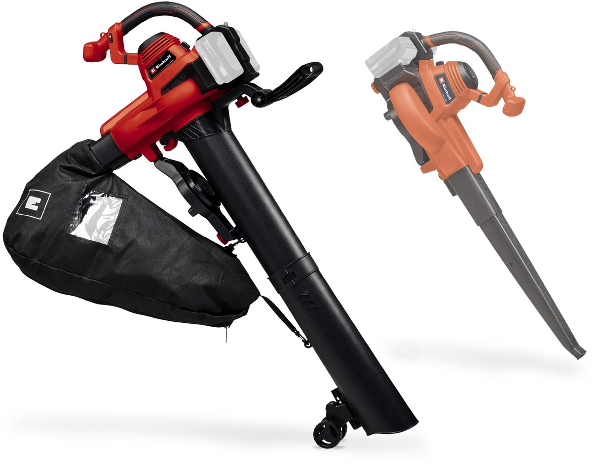Einhell Accu Bladblazer-/zuiger GE-CL 36/230 Li E Solo - Power X-Change- 36 V/Li-ion - Blaas-/zuigfunctie - Blaassnelheid: 230 km/h - Turboschakelaar - Incl. zuigbuis + blaasbuis - Excl. accu en lader – foto 7