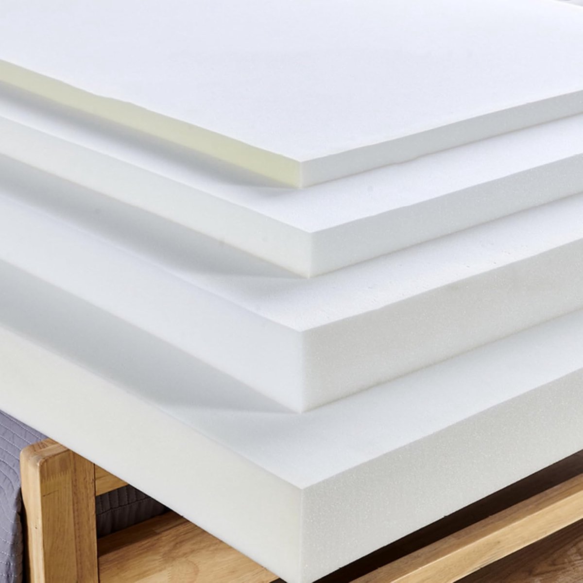 Schuim Hoge Dichtheid - Vulling Kussens - Zitcomfort Verbeteren - Vervormt Niet Gemakkelijk - 70x30cm Dikte 20cm - Wit
