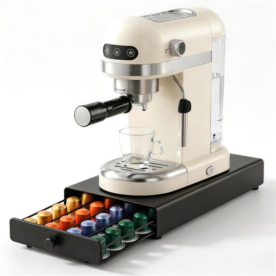 BOTC Koffiecups Houder - Capsulehouder voor Nespresso - Geschikt voor 40 Nespresso Pods - Zwart