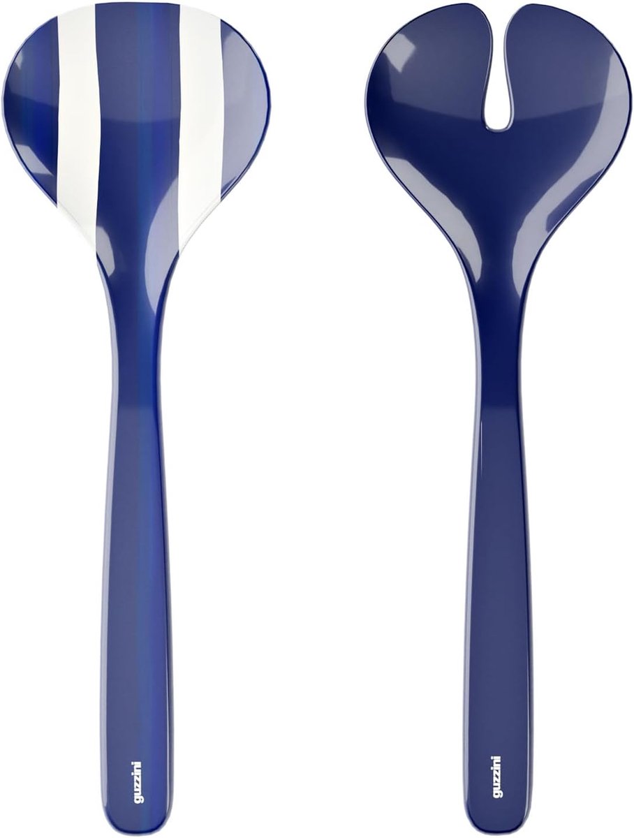 Saladebestek Set - Opscheplepels - Eten Serveren - Maritiem Design - 32 cm