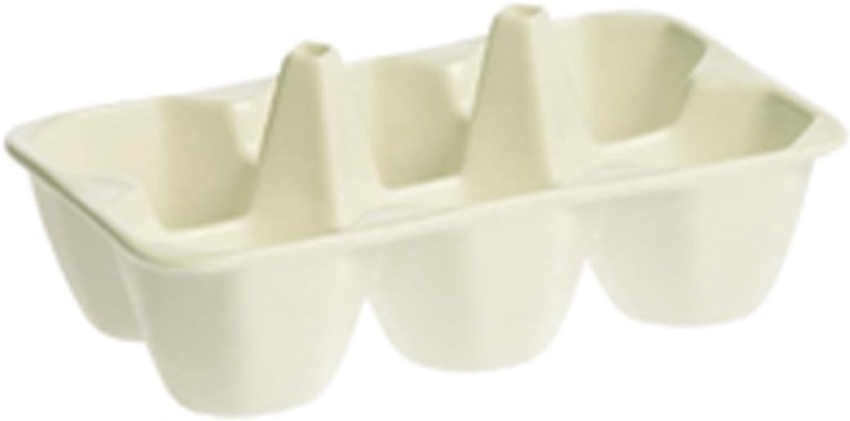 Eierdop en Kom - Eierhouder - Ontbijt Serveren - Stijlvol Design - 15x10x6.5 cm - Wit