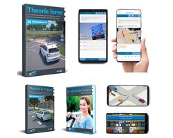 Auto Theorieboek 2026 met Samenvatting en Onbeperkt 3250 Online Oefenvragen, 8 Toetsen & 60 Examens + Mobiele Apps + CBR informatie - Auto Theorie Leren Rijbewijs B - Lens Media