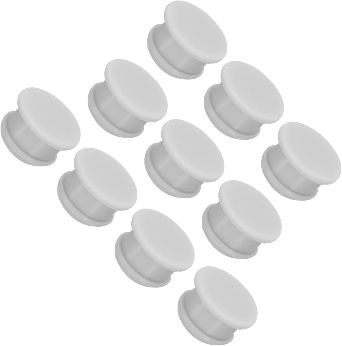 Siliconen Gatstoppen - Rubberen Afdichtingen - Waterdicht Afwerken - Hoge Elasticiteit - 13 mm Diameter - Grijs