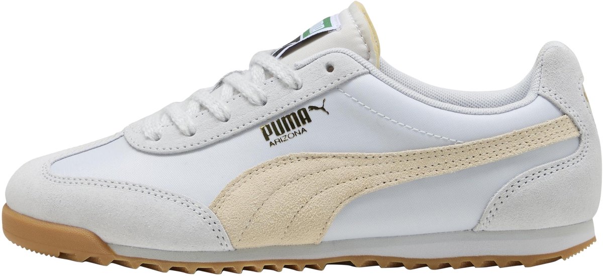 Lage sneakers van leer en nylon model Arizona Grijs