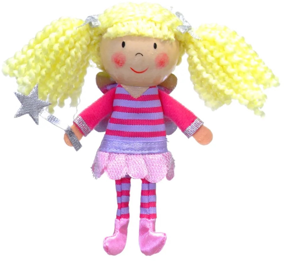 Fiesta Crafts vingerpopje fee - fantasie speelgoed voor kinderen.