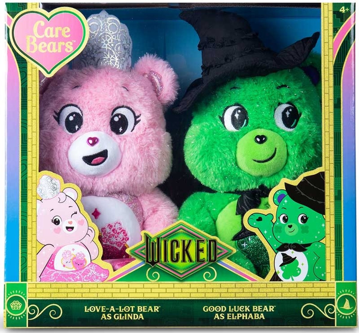 Care Bears pluche knuffel 30cm - Wicked x Care Bears 2-pack limited edition.