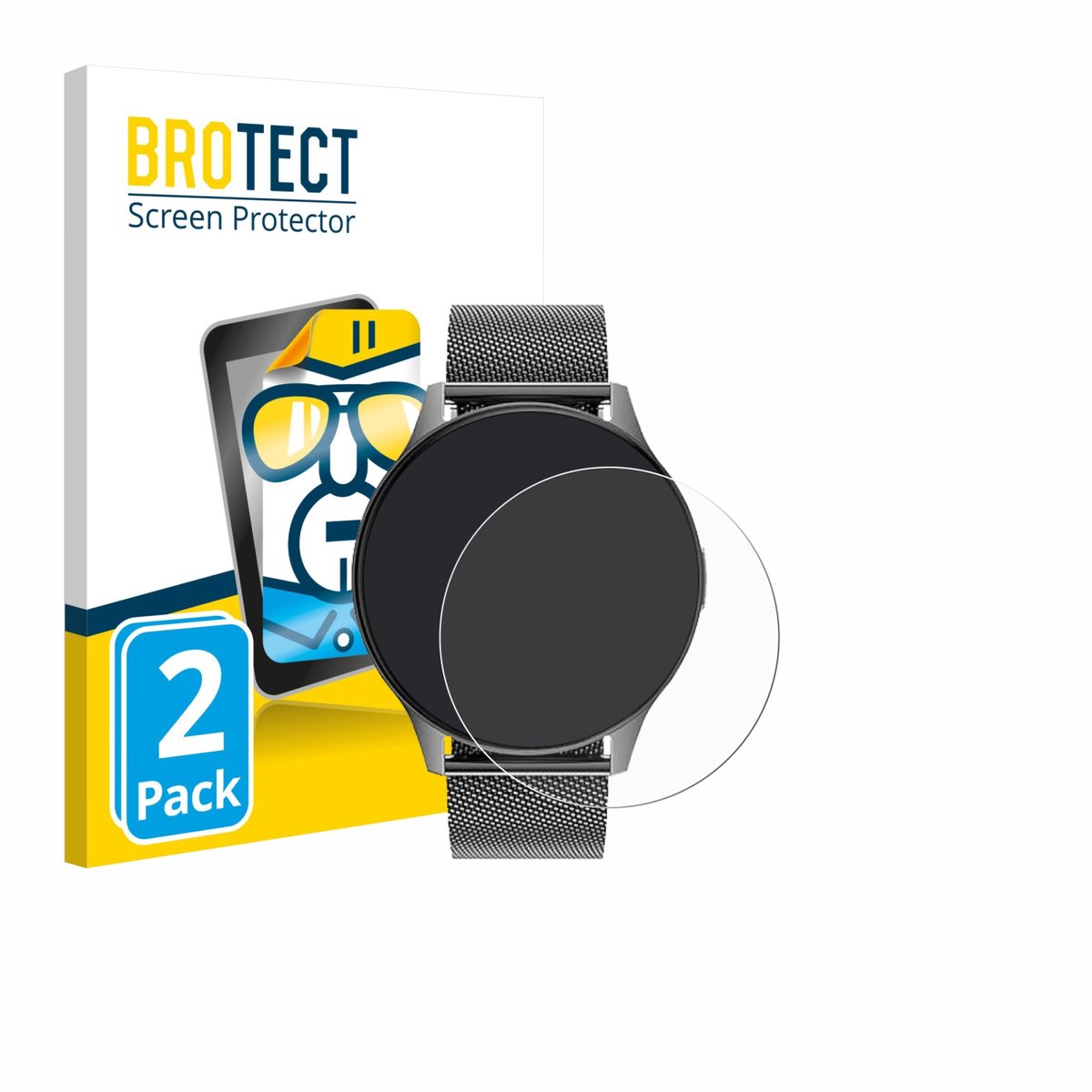 BROTECT - Screenprotector voor Dremac FV21 1.43" - Folie Beschermfolie transparant 2 Stuks