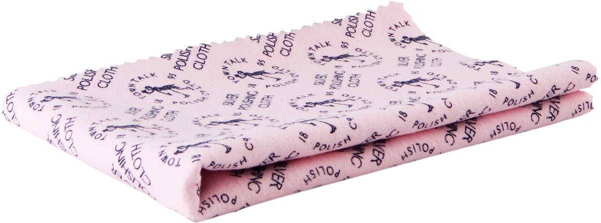 Town Talk Zilverpoetsdoek voor zilveren sieraden en gebruiksartikelen met anti oxidatie bescherming