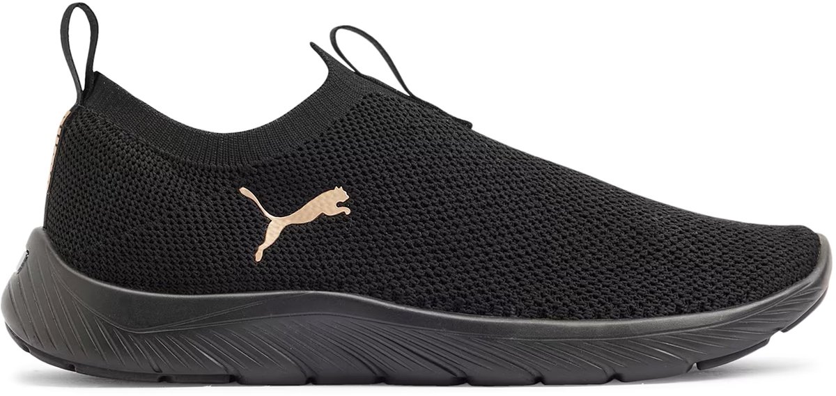Puma Softride Premier Slip-On Knit Hardloopschoenen Dames 309834 09 Zwart