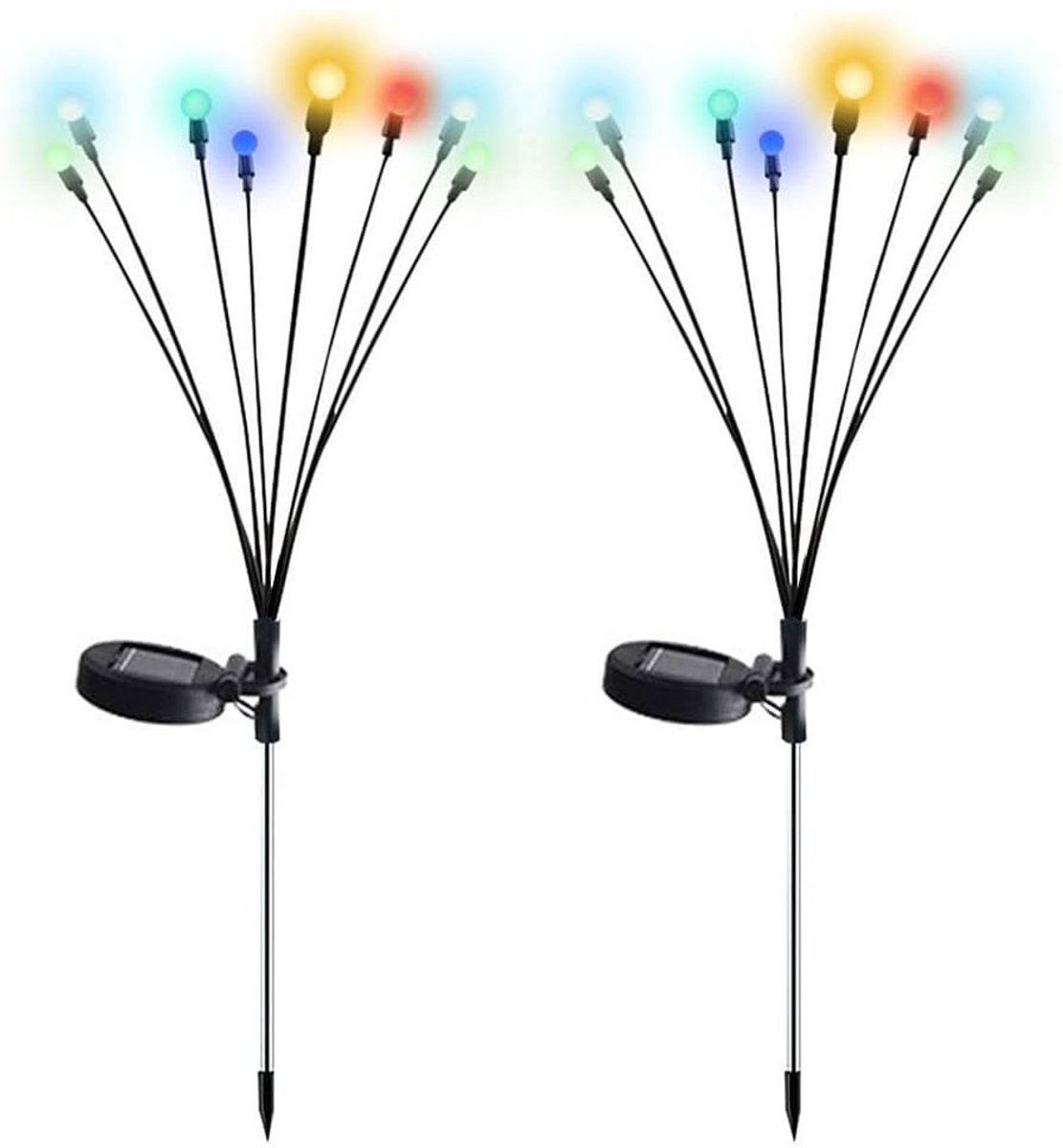 Volteno Firefly Color - Solar Tuinlamp - 71cm - Multikleuren LED - IP44