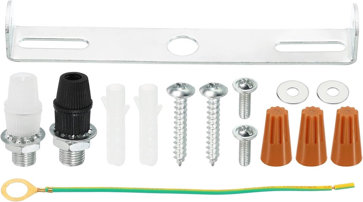 Plafondlamp Bevestiging - Lamp Ophanging - Kroonluchter Installatie - Roestbestendig Koolstofstaal - 120mm Lengte - Zilverkleurig
