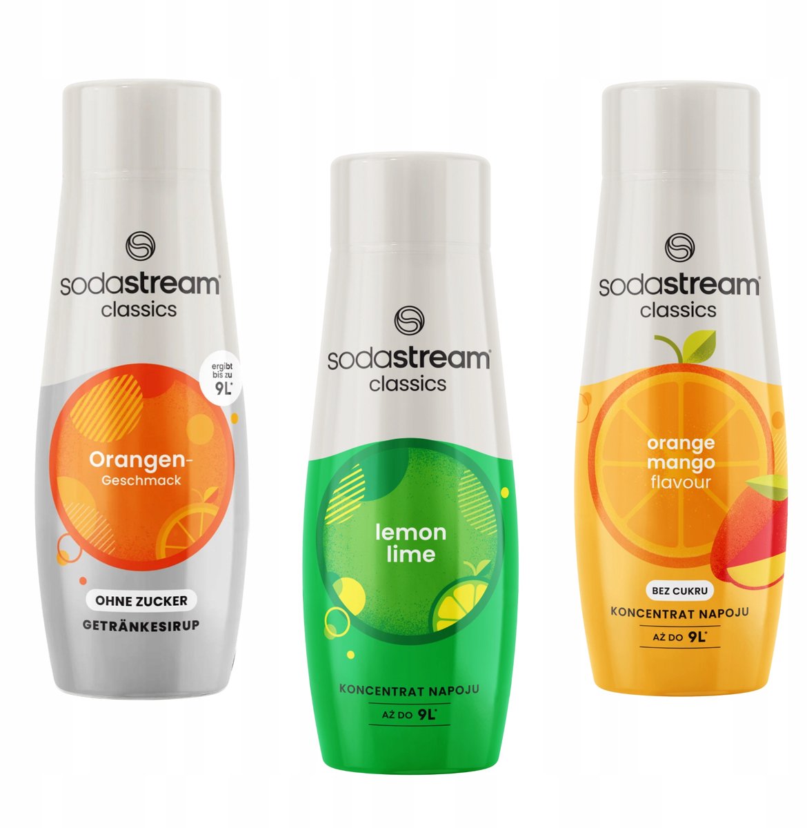 SodaStream - Concentraten Set - Orange Zero - LemonLime - Orange Mango