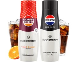 SodaStream Shwip Shwap + Pepsi Max - Limonadesiropen - Cola - Sinaasappel - Suikervrij