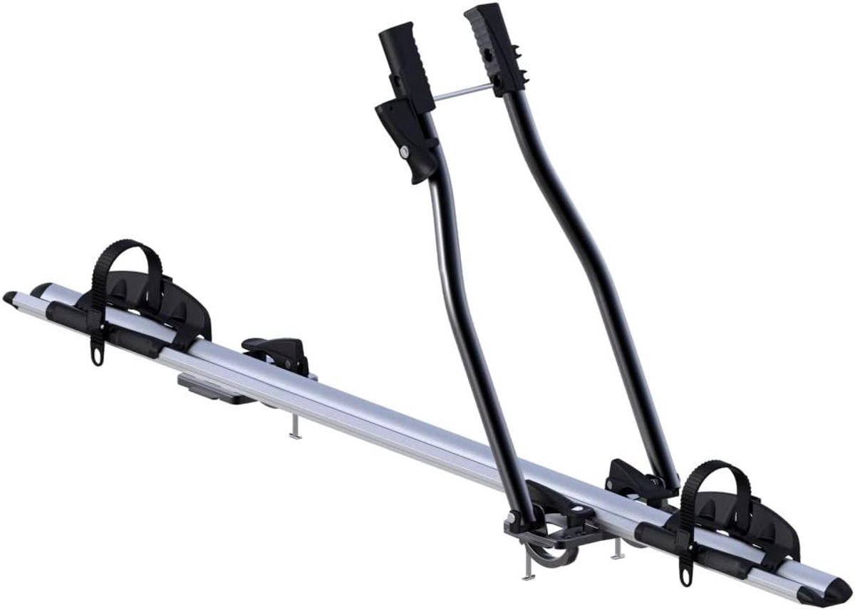 Fietsendrager Dak - Fietshouder Auto - Veilig Vervoer - Dubbel Afsluitbaar - 15 kg Laadvermogen - Zwart