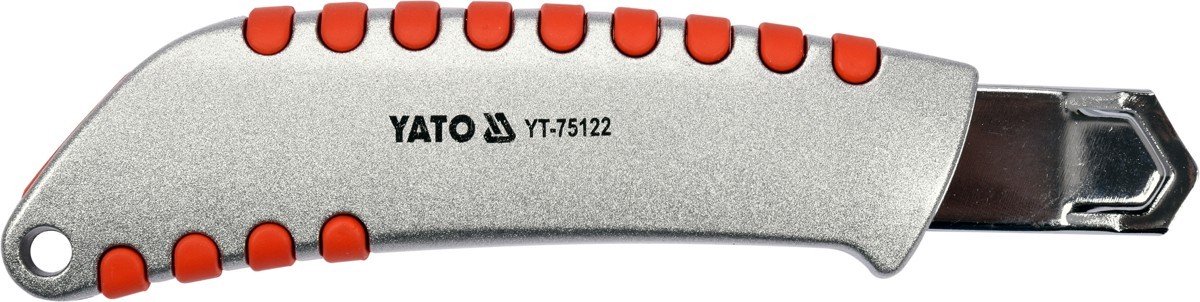 Yato - 18mm Mes met Breekbaar Blad - Zinklegering - Ergonomische Handgreep - TPR Bekleding