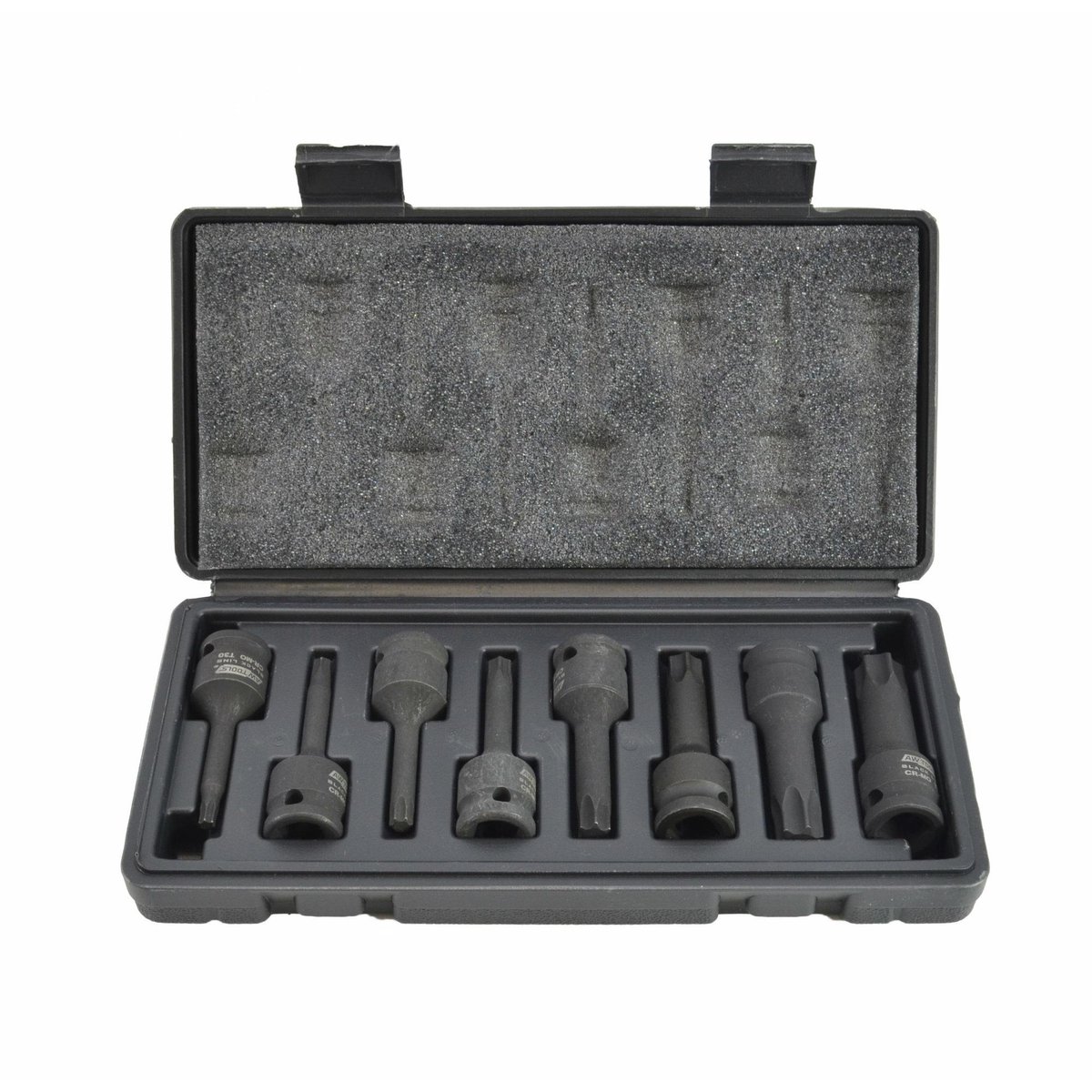 AWTools - Torx Impact Socket Set - 8 stuks - Cr-Mo Staal - Zwart Fosfaat