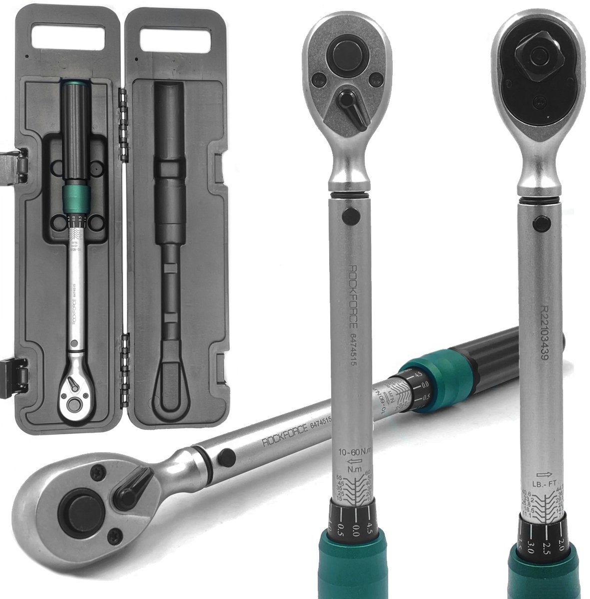 Rockforce - Rockforce Serie - Draaimomentsleutel - 10-60 Nm - Dubbelzijdig