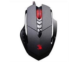 A4Tech Bloody V7M V-Track Usb-Muis Zonder Gaten Voor Computer, Aluminium, Zwart