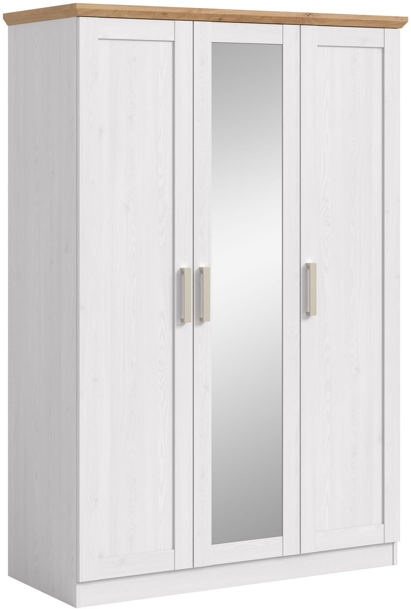 Xonox.Home Florence kledingkast met 3 deuren (B/H/D: 124x184x54 cm) Sibiu larikslook