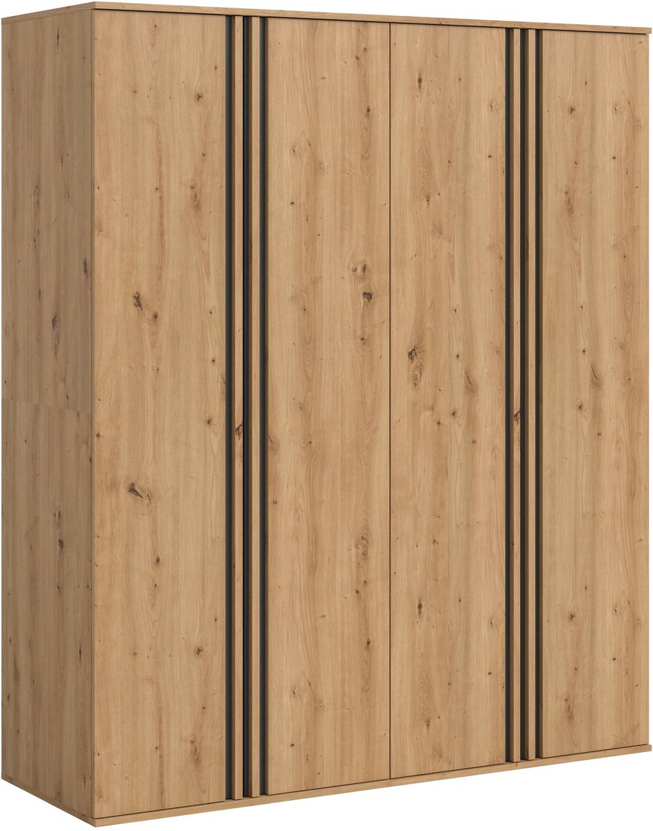 Xonox.Home Kledingkastcombinatie Tofta Artisan eiken imitatie B/H/D: 160x190x56 cm Replica van ambachtelijk vervaardigd eikenhout